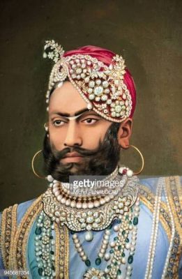 Le portrait de Maharaja Suraj Mal: Une Étude Vibrant en Couleurs Royales !